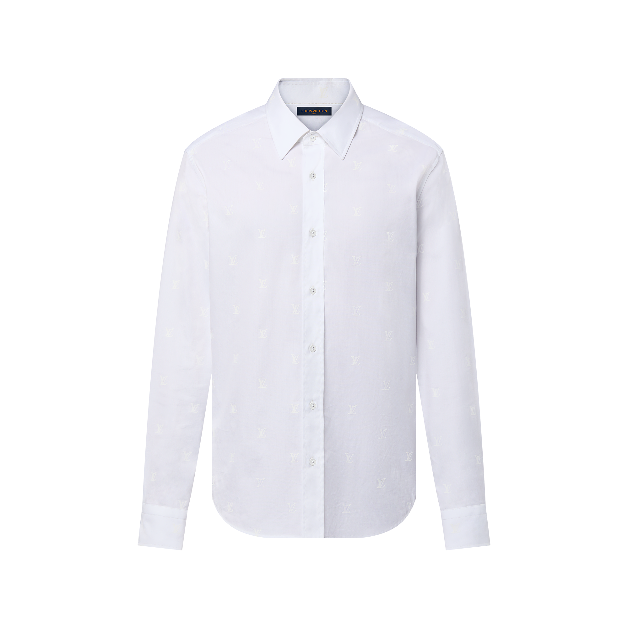 LOUIS VUITTON ルイヴィトン ピンストライプ YシャツLV刺繍メンズ LOUIS VUITTON ルイヴィトン ピンストライプ YシャツLV刺繍